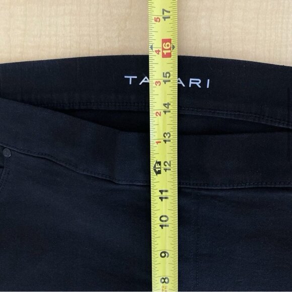 TAHARI Women's Ellie Pull-on Black Stretch Skinny Jeggings Plus Size 24W NWT - Picture 12 of 14